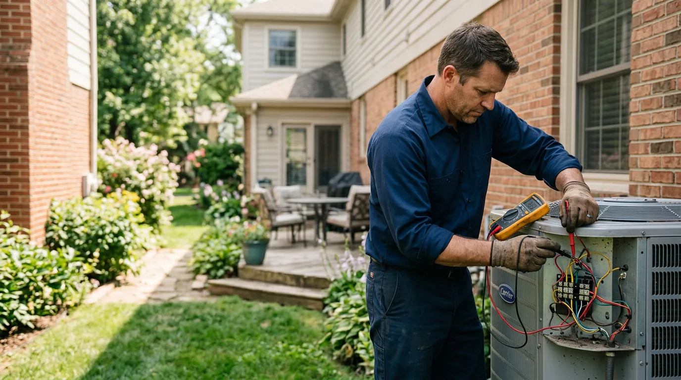 HVAC technician working near Haydenville, OH